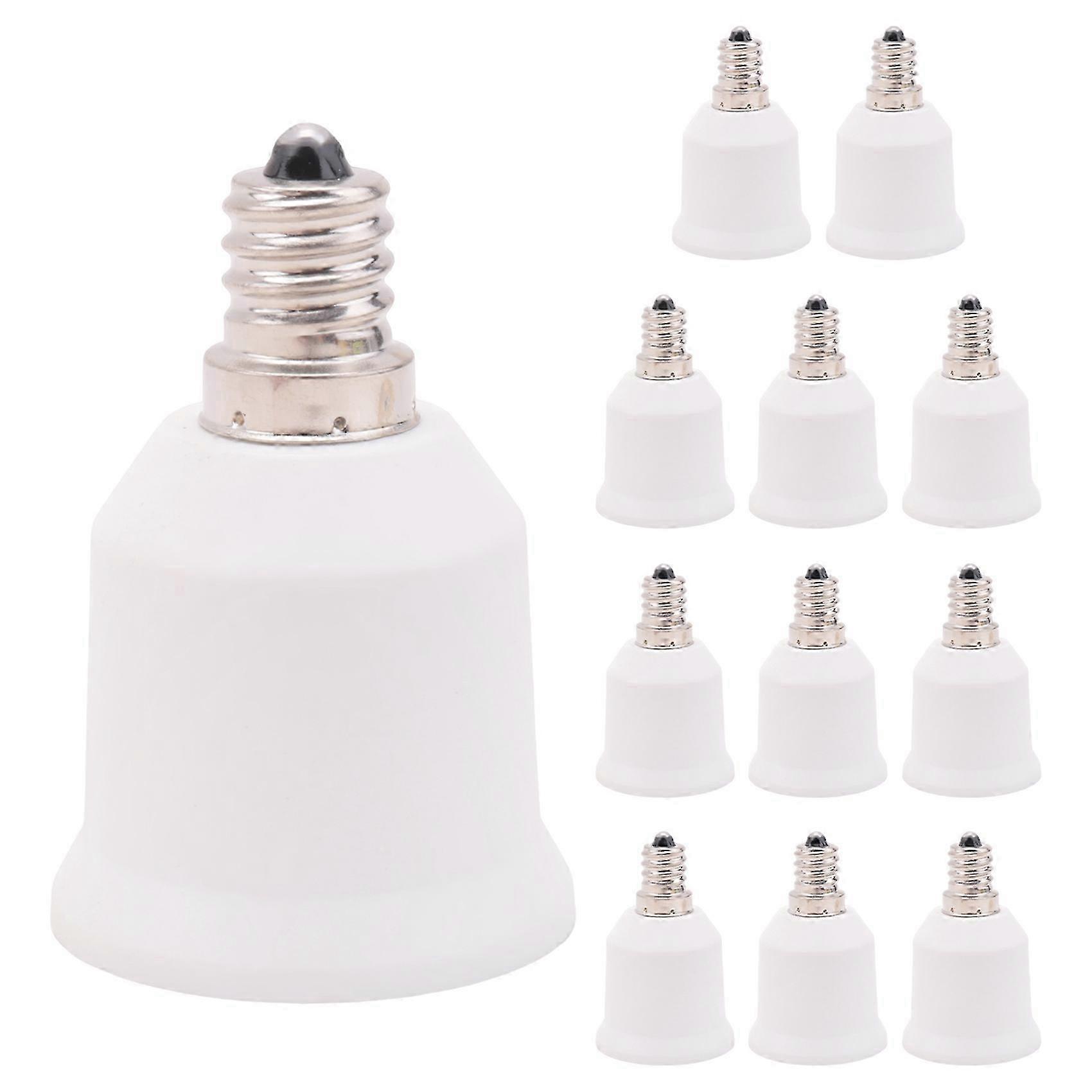 12 Pack E12 to E26 Adapter E12 Light Socket to Medium Base E26 E27 Converter Light Socket Adapter Chandelier Socket