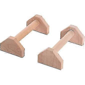 Push Up Bars Handstand Wooden Push Ups Push Up Stand Bar Fitness - POP