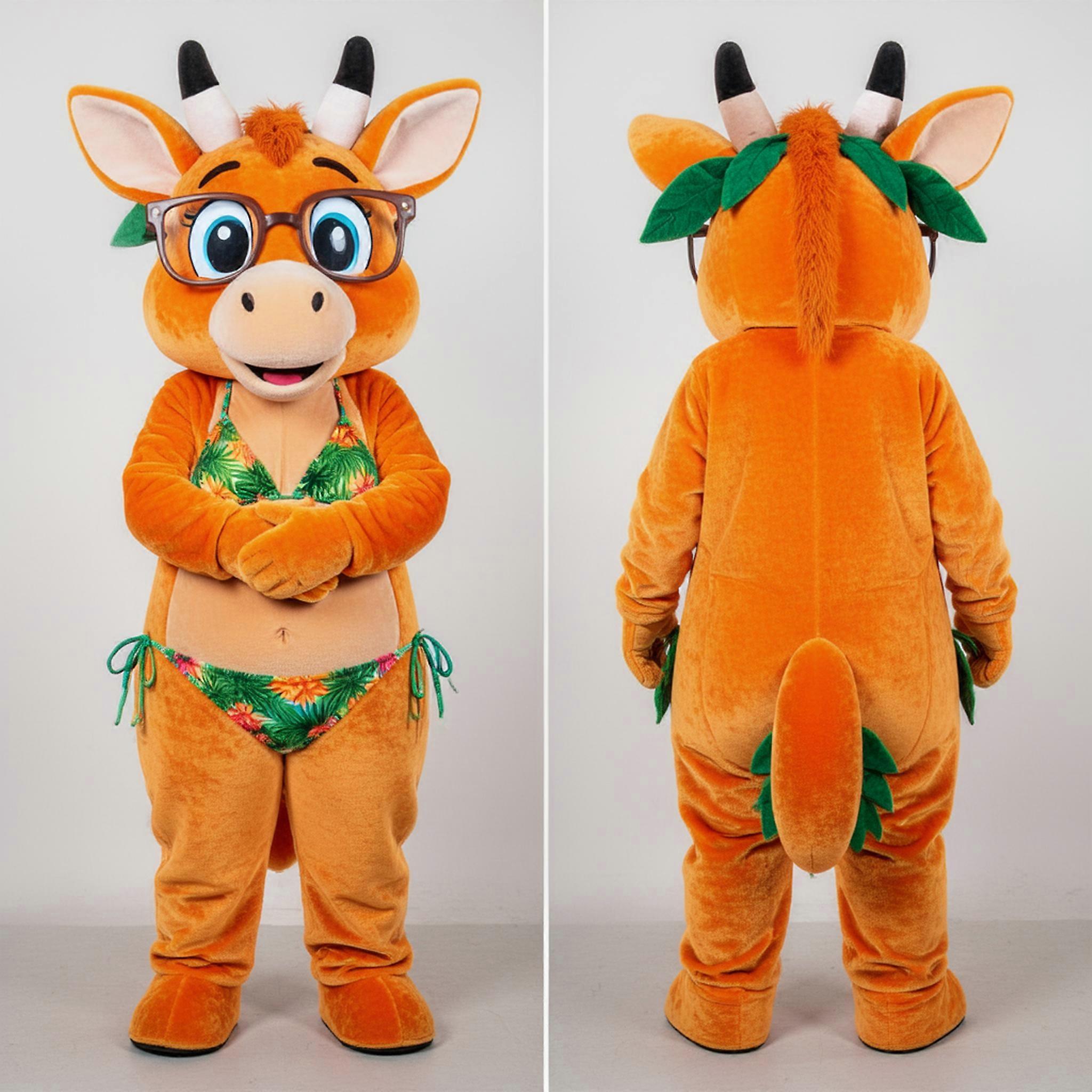 MASTICOT Mango Orange Playful Okapi Mascot
