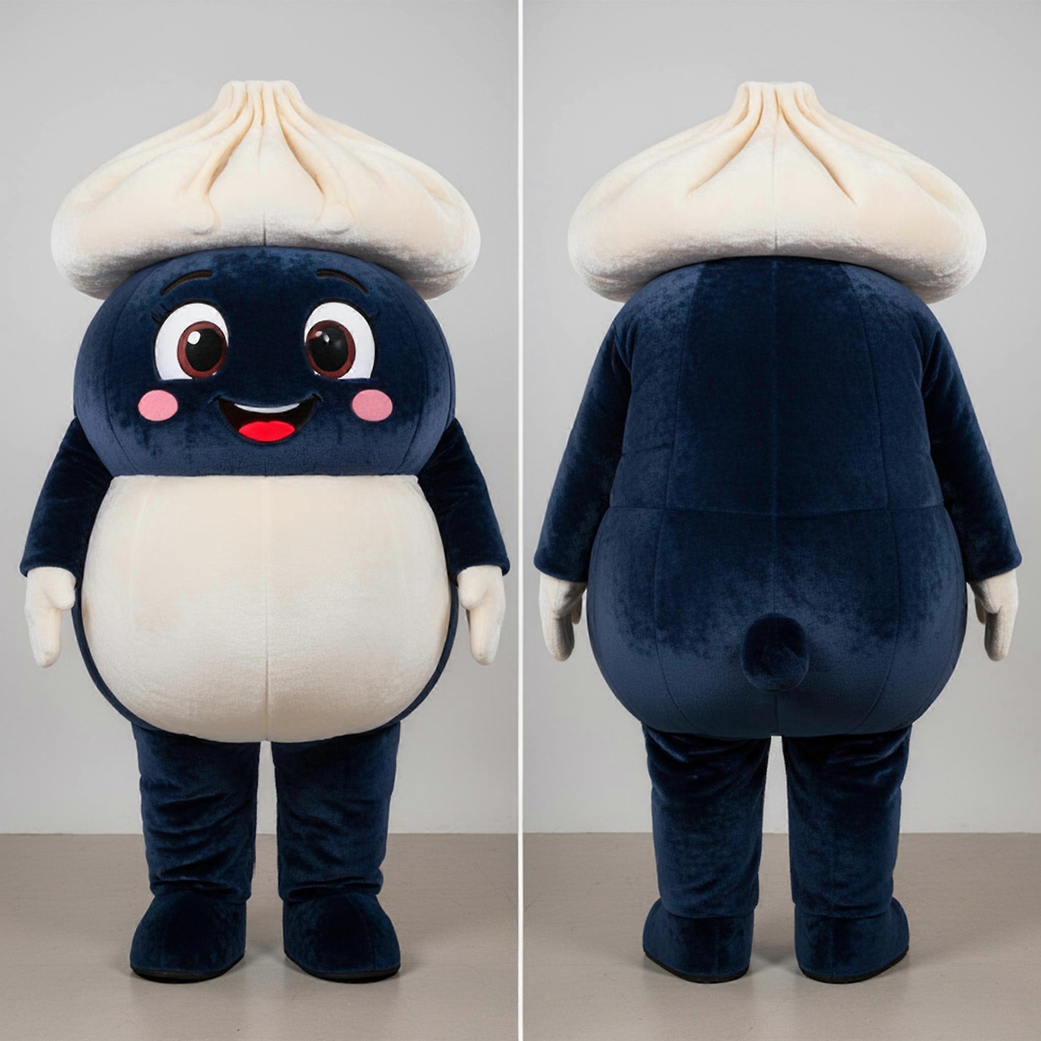 MASTICOT Navy Round Dim Sum Mascot
