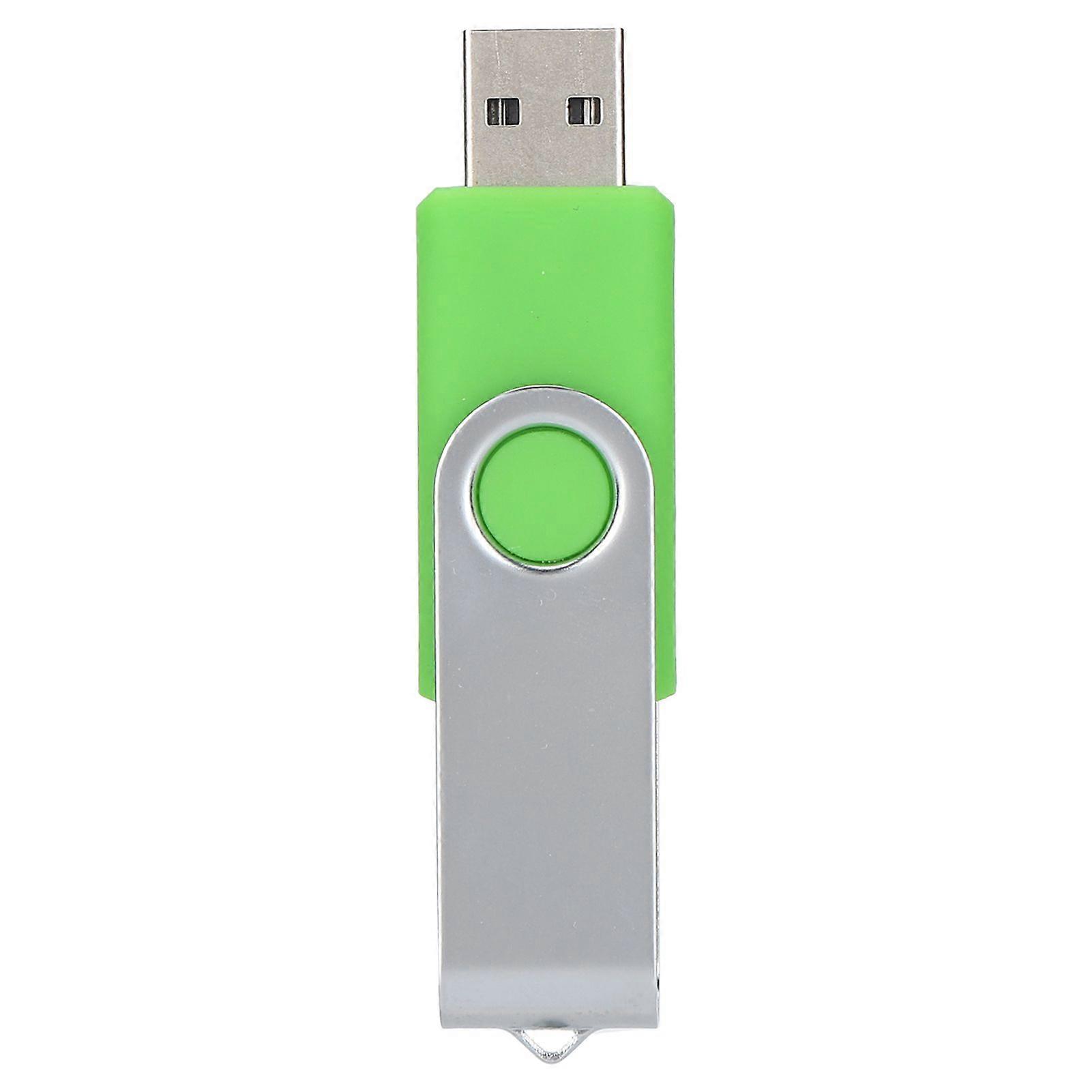 USB Flash Drive Candy Green Rotatable Portable Storage Memory Stick for PC Tablet64GB
