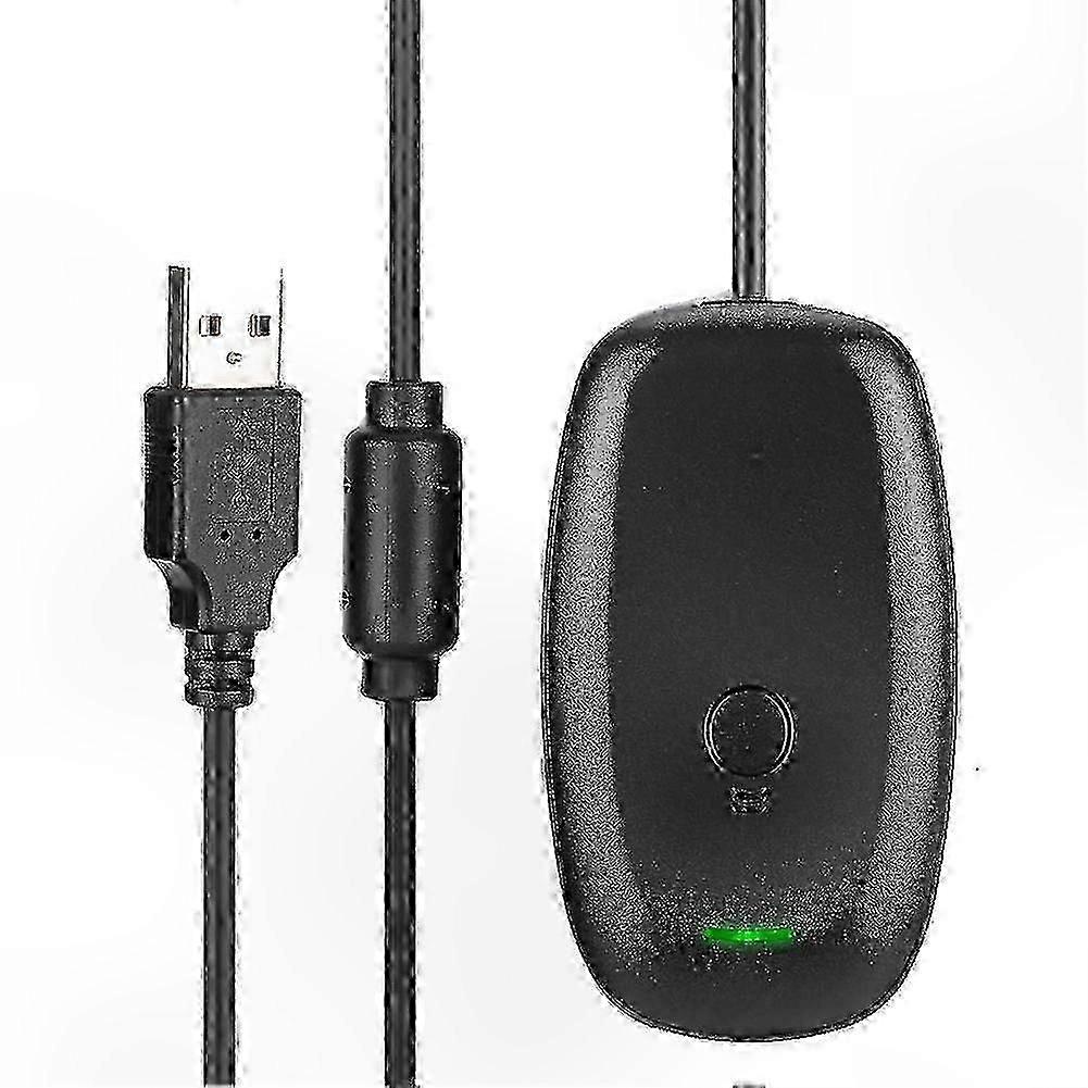 USB Wireless Adapter for PC Gaming Controller Compatible with Windows 7/8/10 Systems and 360 Console Gamepad Connection
