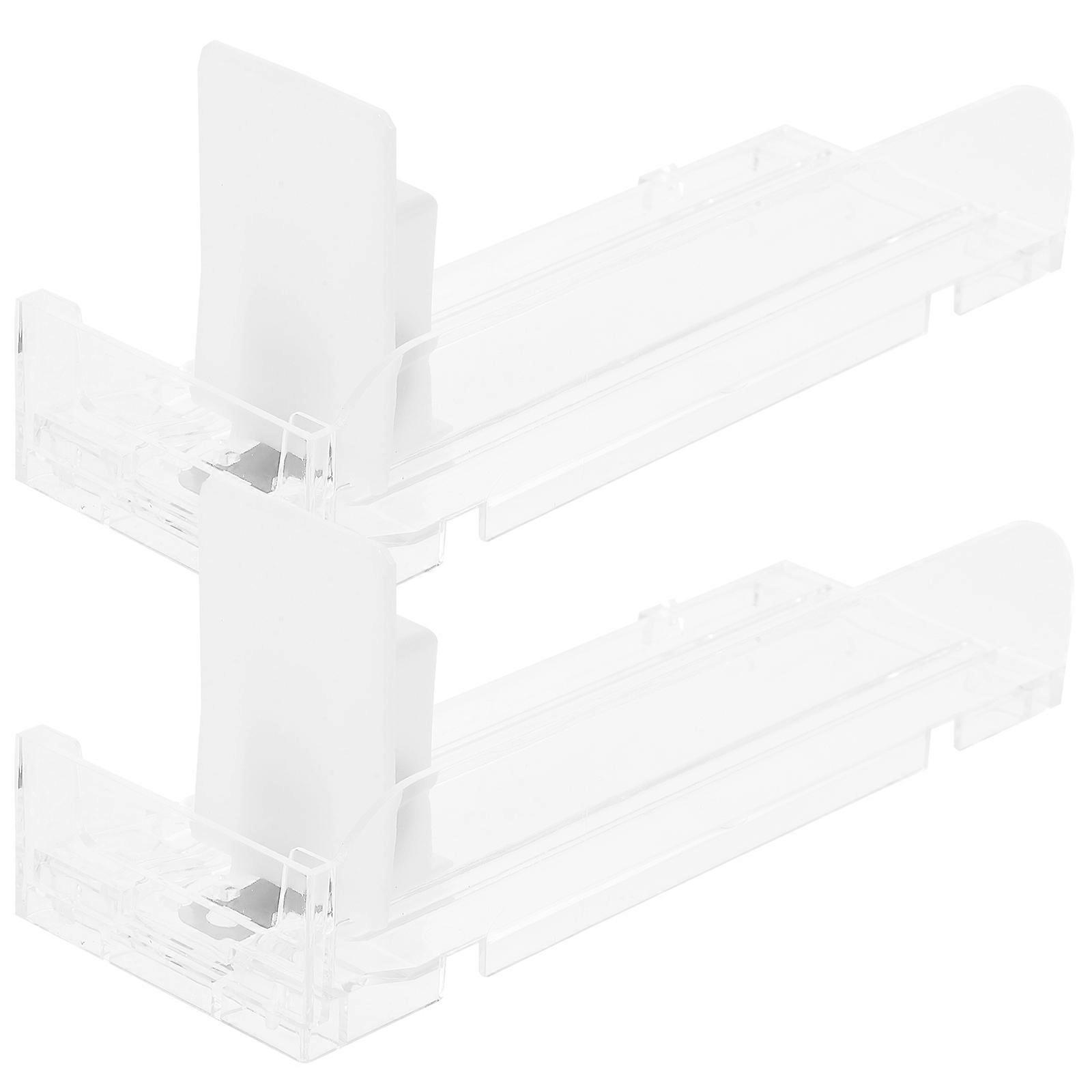 Auto-Push Showcase Clear Display Rack for Storage 2Pcs Pack