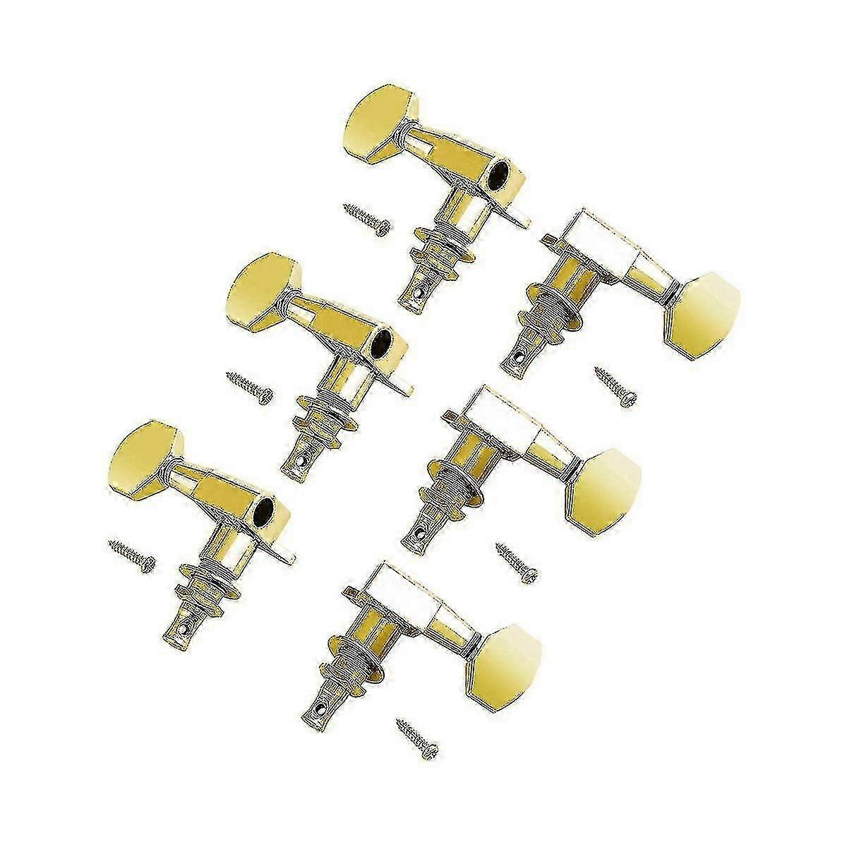 Guitar tuning knobs, 6-piece set, suitable for 6-string classical guitars