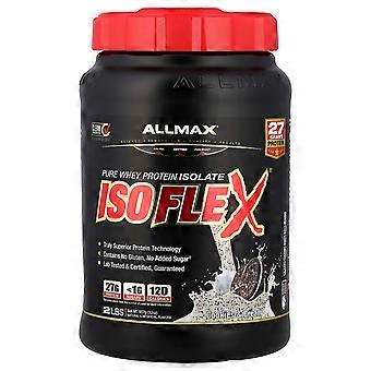 ALLMAX, ISOFLEX®, Proteína Isolada de Soro de Leite Pura, Cookies & Cream, 907 g (2 lbs)