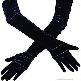 Guanti lunghi in velluto elasticizzati fino al gomito, 54,7 cm, stile anni '20, guanti da opera per feste e balli, ideali come regalo.