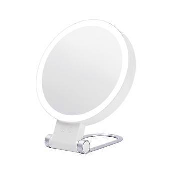 LED makeup mirror, 10x magnifying glass, 3 light colours, 360 rotating stand.