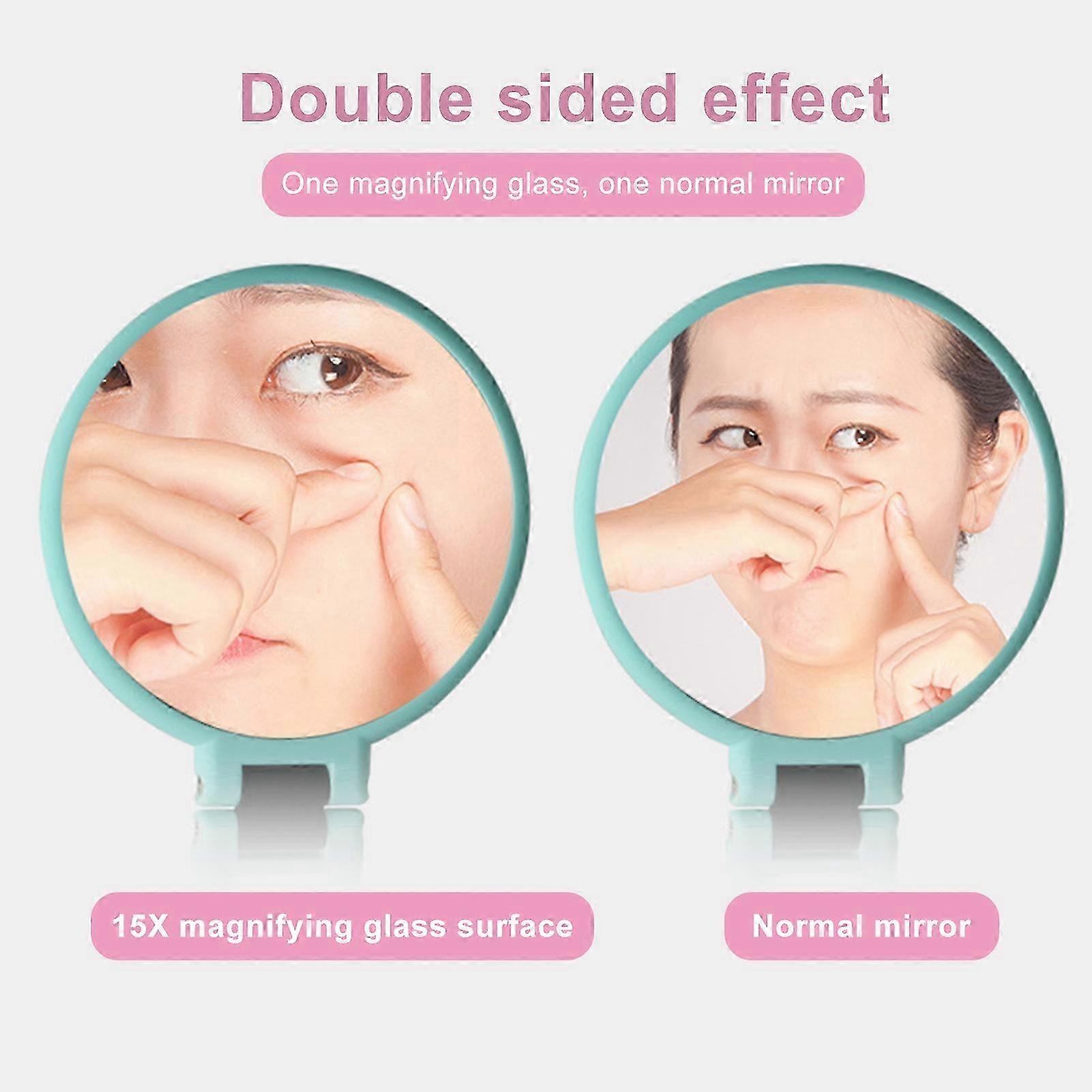 Foldable 15x Magnifying Makeup Mirror