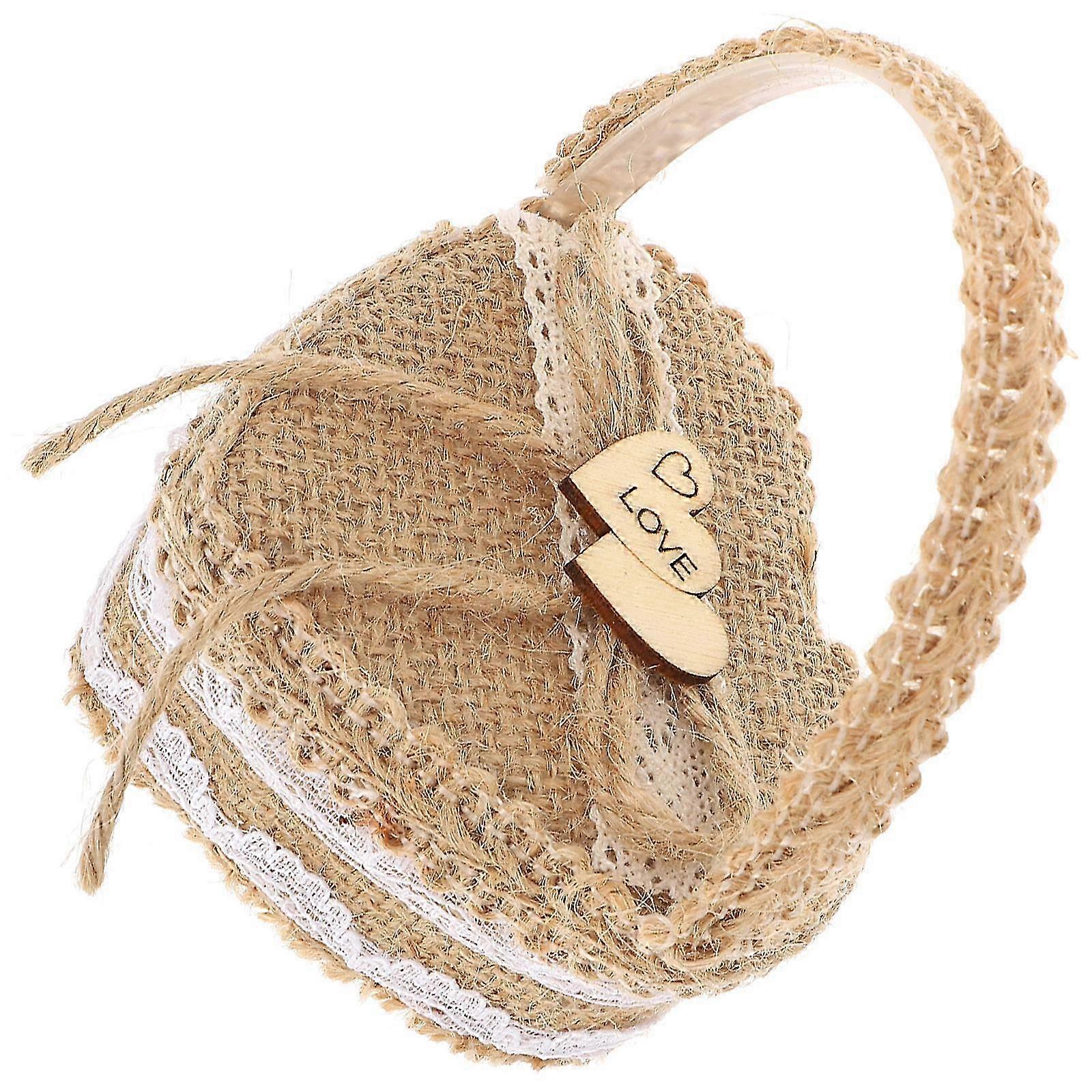 1pc Creative Wedding Ring Basket Practical Wedding Ring Box Handy Ring Basket