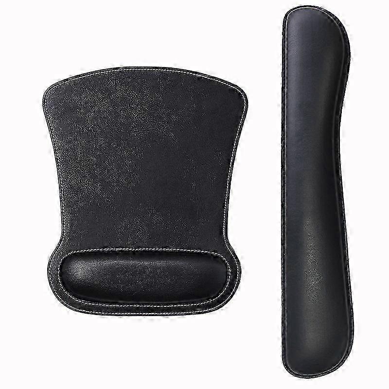 Round Leather Mouse Pad With Support