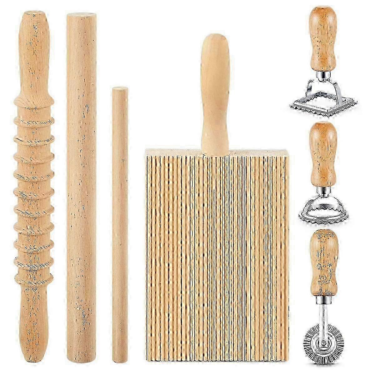 Wooden Pasta Maker 7 Pcs Set