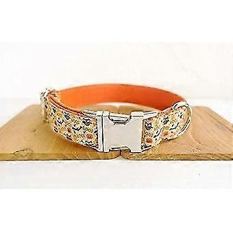 Dog Halloween Collar Charm Small to Large Dog Happy Halloween Pumpkin, Bat, Ghost Collar (XS)