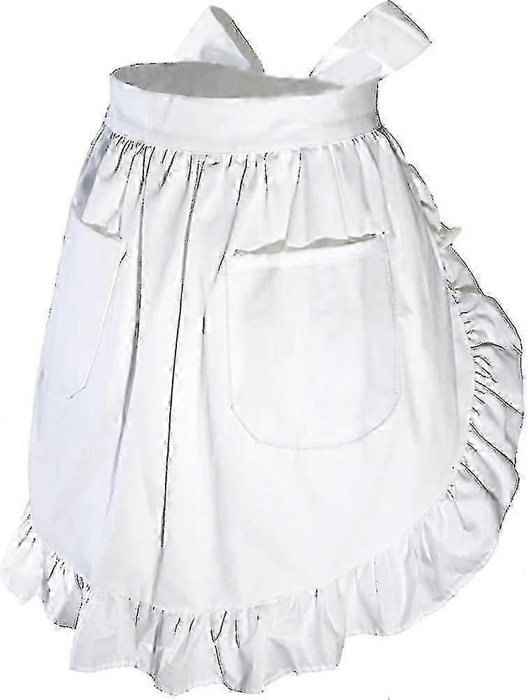 Ruffle Waist Apron 100% Cotton