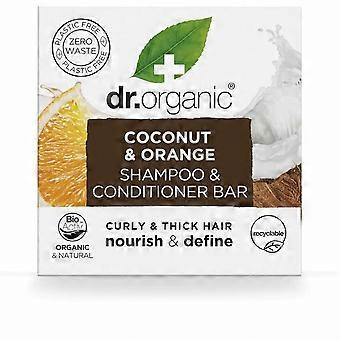 2-in-1 Shampoo and Conditioner Dr.Organic Coconut and Orange 75 g Solid