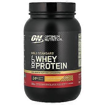 Optimum Nutrition, Gold Standard® 100% Whey, Chocolade Pindakaas, 2 lb (907 g)