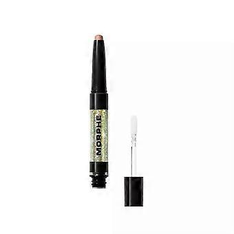 Morphe Mixed Signals Dual-Ended Eyeshadow Stick, Cream & Metallic Liquid Flakes for Dimension, Highly Pigmented, Vegan, Cruelty-Free 0.028oz - Partner