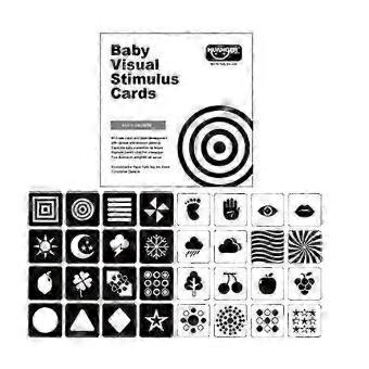 Black White Baby Flash Cards 0-12M