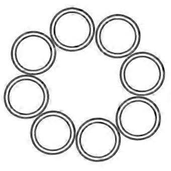 Bicycle Speed Meter Mount Rings compatible with Fixing 16Pcs Silicone Bands Bike Supplies