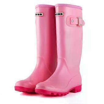 Stivali da pioggia alti per donna, impermeabili e antiscivolo, realizzati in PVC, ideali per il lavaggio dell'auto e l'uso all'aperto.