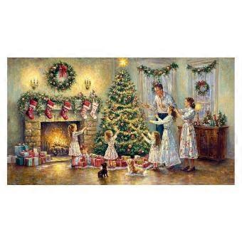 Festive Family Christmas Tradition jigsaw puzzle game for adults and kids AO-871