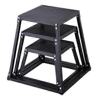 Plyometriska hopplådor, set, 12 18 24 tum, halkfria