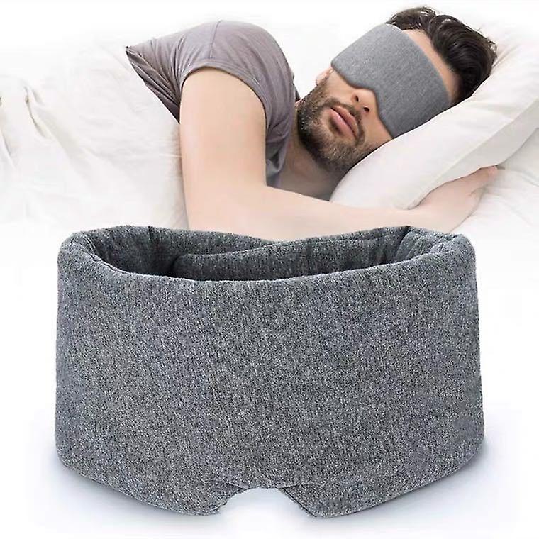 100% Handmade Cotton Sleep Mask Blackout - Comfortable Breathable Eye Mask For Sleeping Adjustable Blinder Blindfold Airplane With Travel Pouch