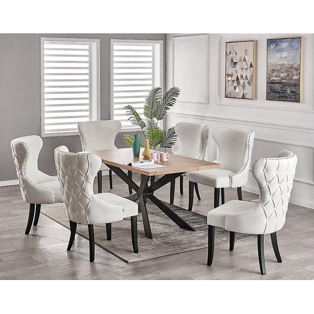 Manuel Lux Dining Set- A Table & 6 Chairs