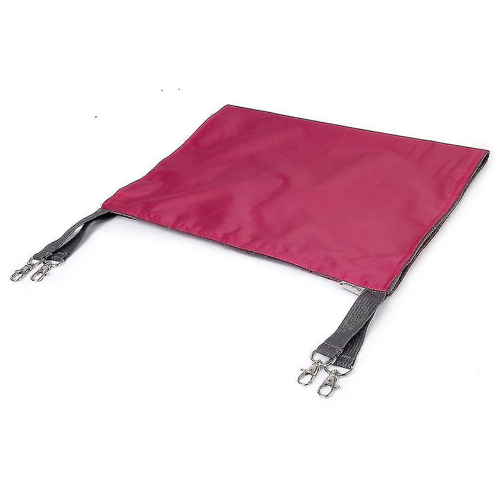 Pet Cat Dual Sided Hammock Bed Hanging Bed For Winter Summer Use - Size L (rose Red)