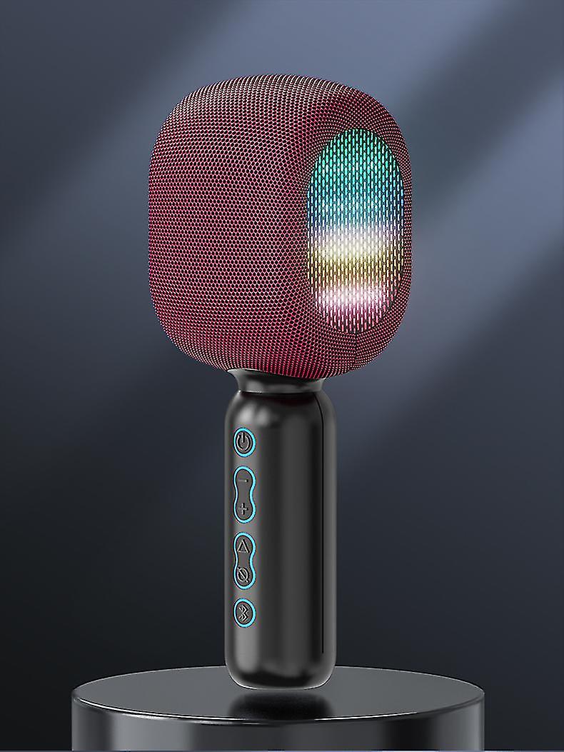 Wireless Bluetooth Karaoke Microphone With Led Lights, Handheld Karaoke Machine With Magic Sing For Kids Adults Gift