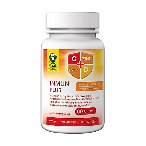 Immun plus Bio immune system 60 tablets of 1.5g (Raspberry)
