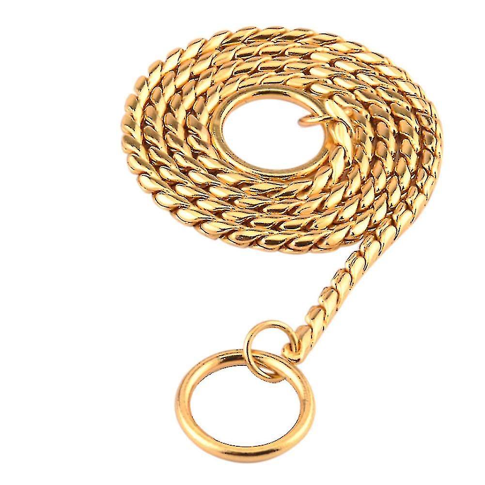 1PC الكلب طوق معدني التدريب ثعبان سلسلة طوق للكلاب