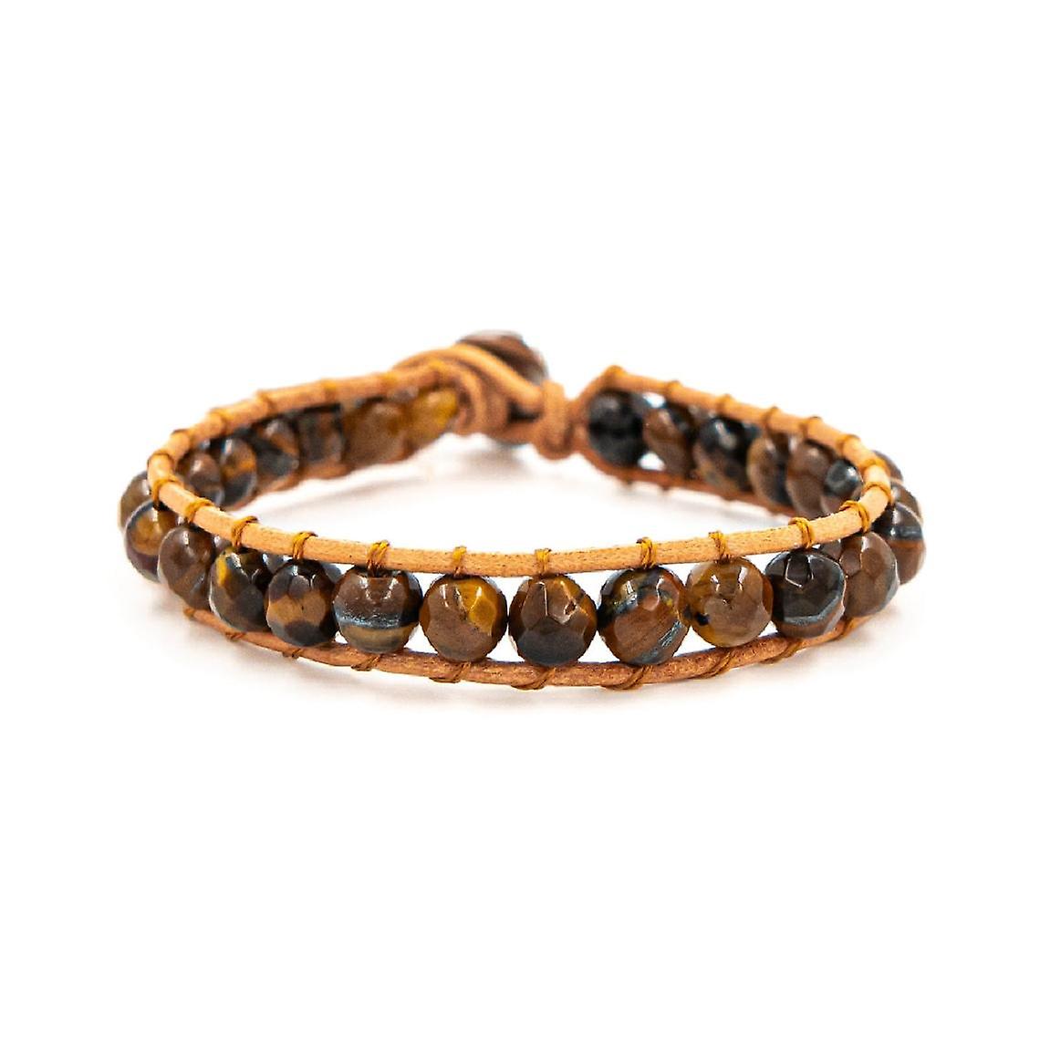 Bracciale Donna Sloya Tiger's eye e pelle