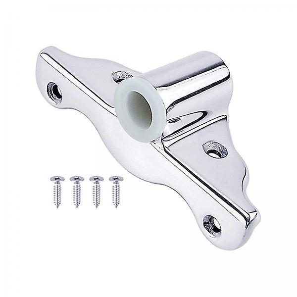 2xSilver Stainless Steel Side Mount Rowlock Socket Support Bracket Oar Rowlock