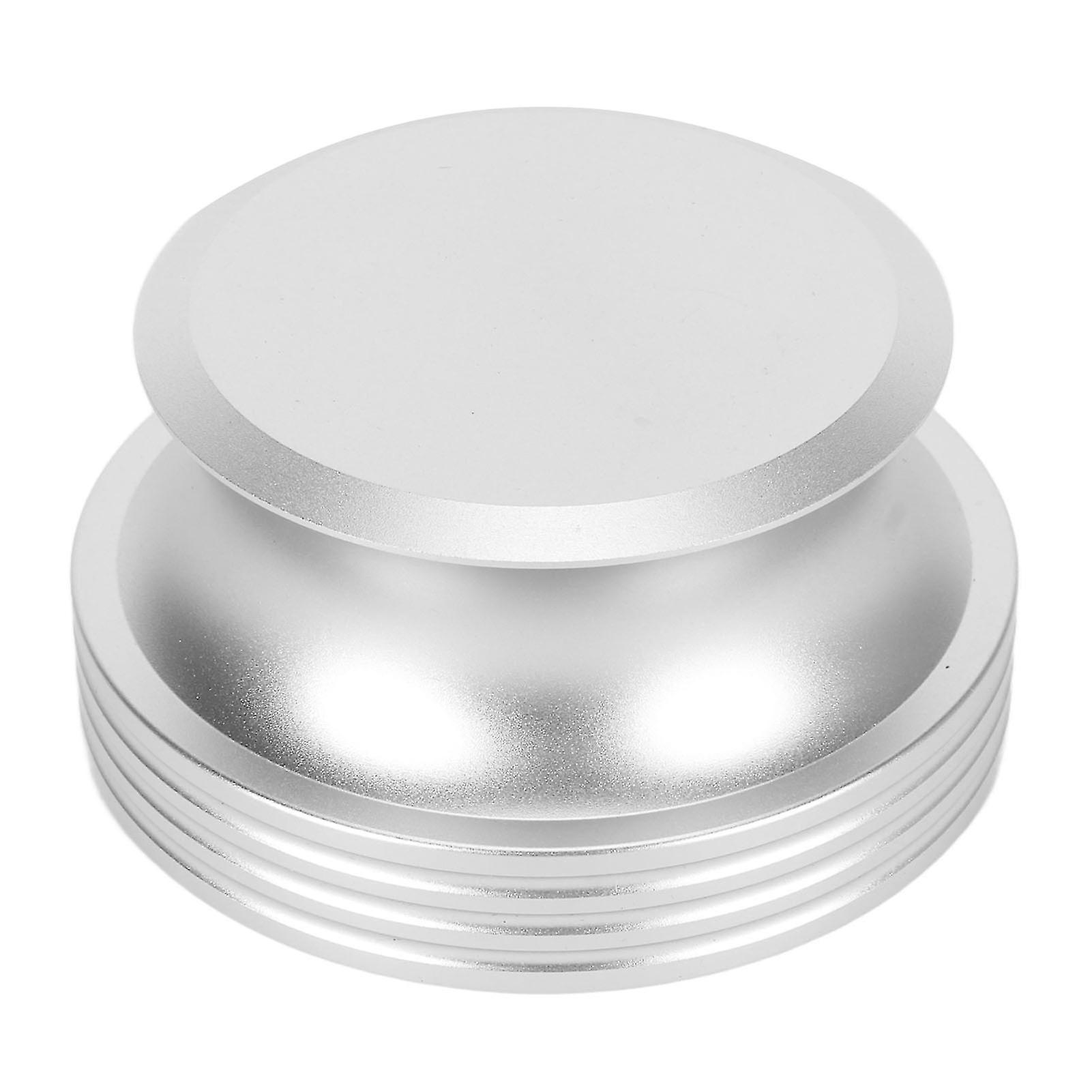 LP Vinyl Turntable Disc Stabilizer Aluminum Alloy HiFi Record Weight Stabilizer Vibration Reducer for Record Player Silver