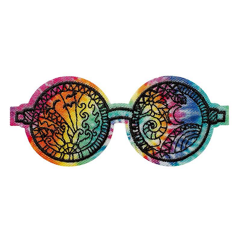 Hippie Glasses Peace - Patch, Iron-on patch, Iron on, Size: 7.5 x 3.1 cm
