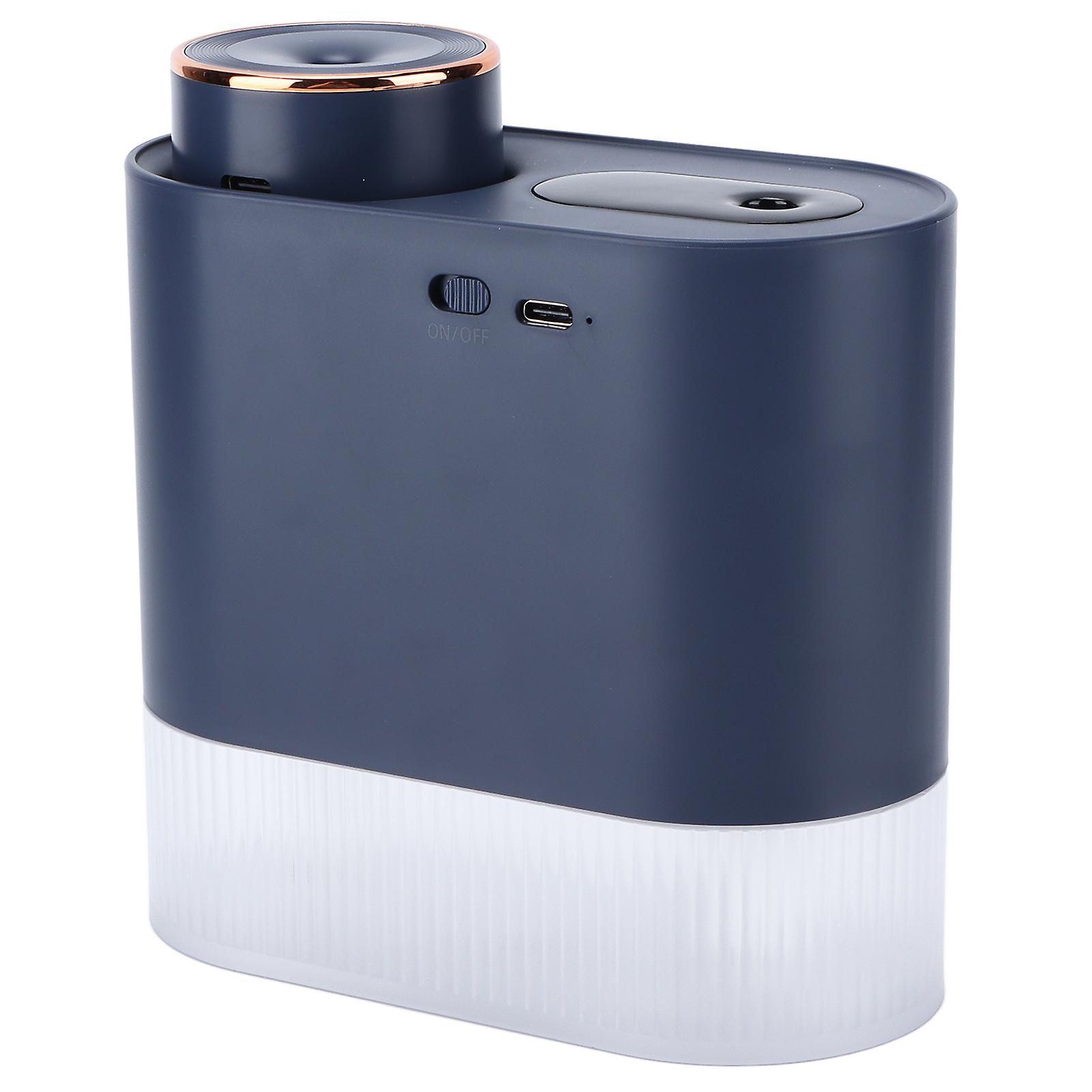 450ml Mini USB Double Spray Humidifier with Light Blue