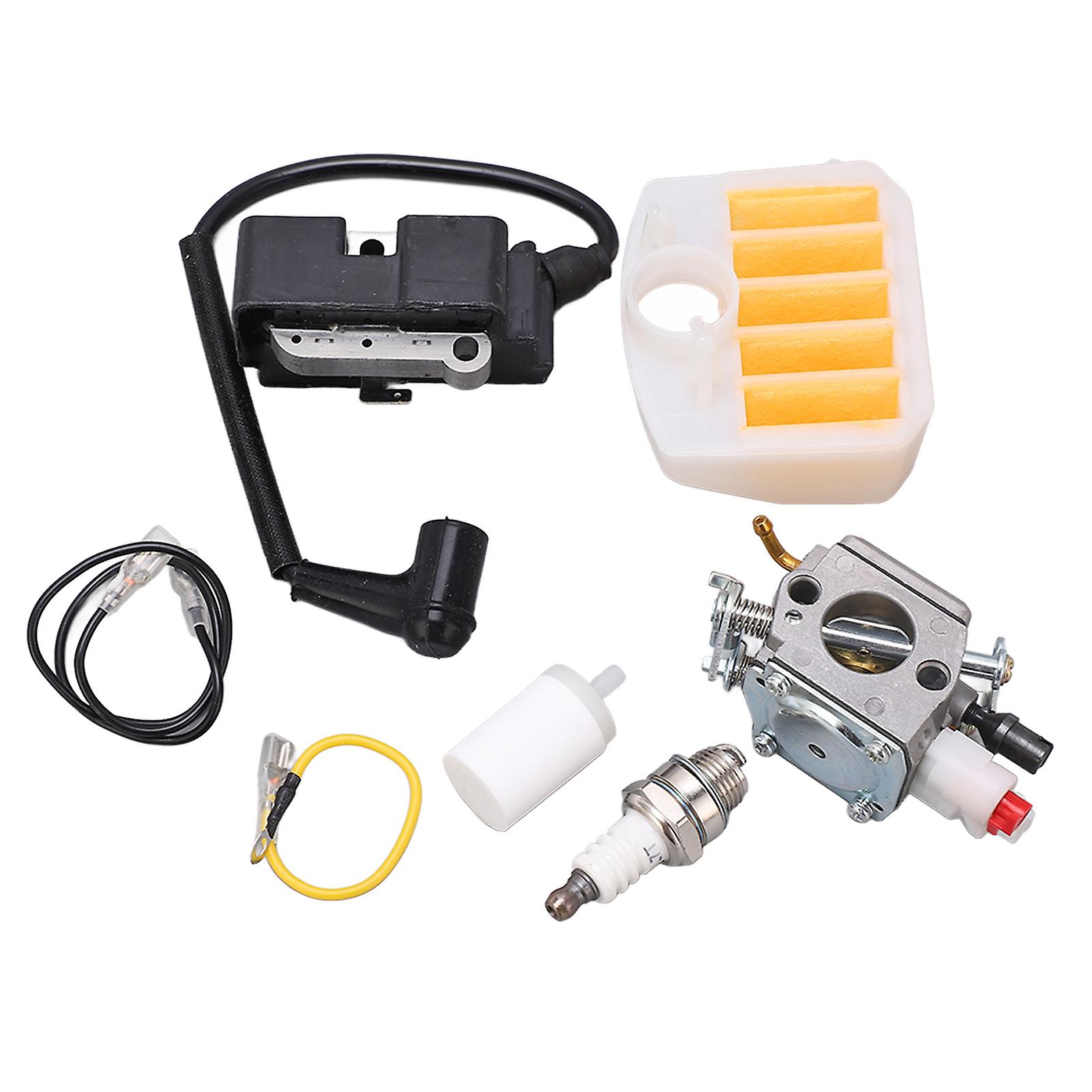Chainsaw Carburetor Kit,Strong Sparking Plug Air Filter Igniter Kit for C3 EL32 C3 EL18 Chainsaw for H 340