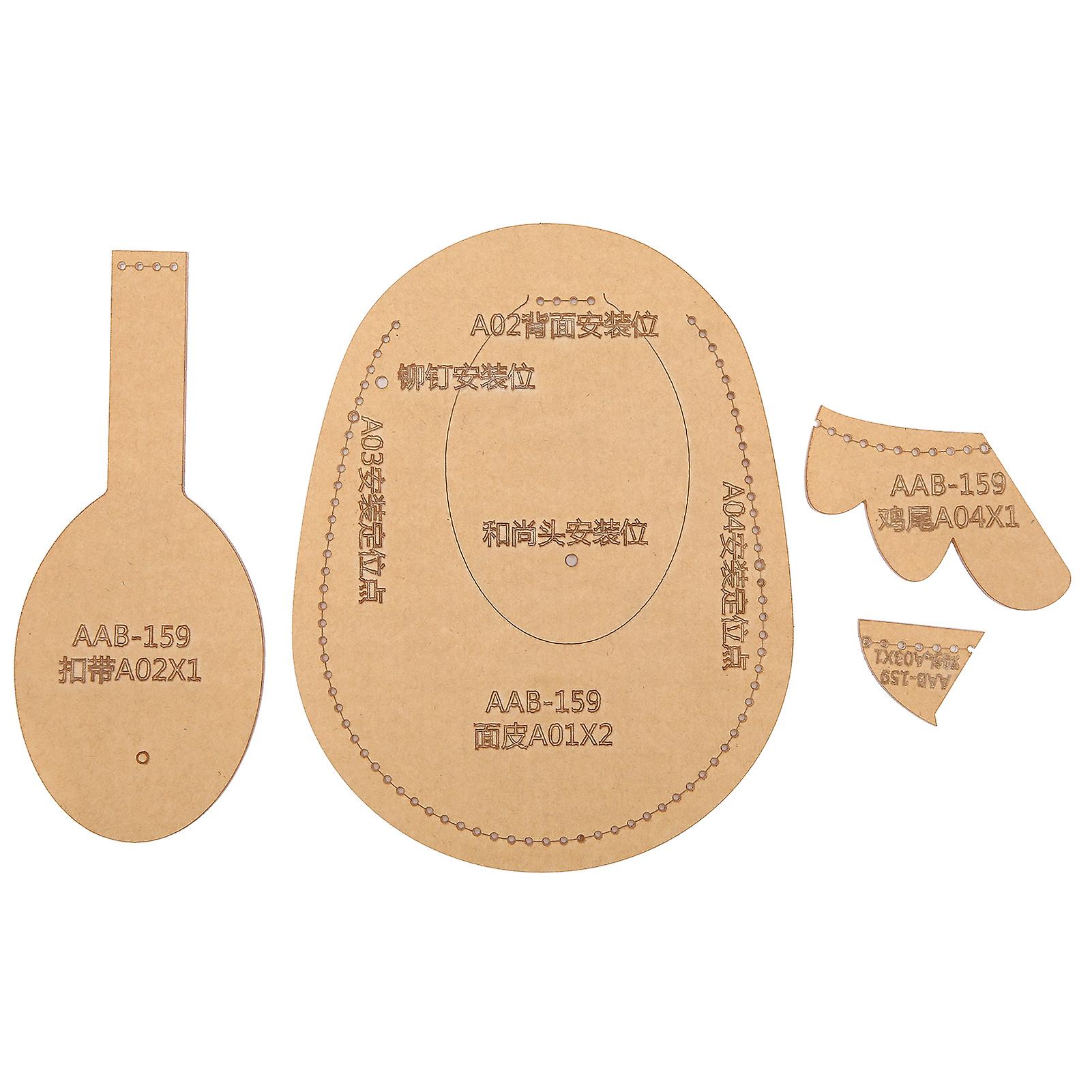 Wallet Template DIY Transparent Acrylic ChickShape Craft Accessories Tools with Protective Layer for Handicraft Gift