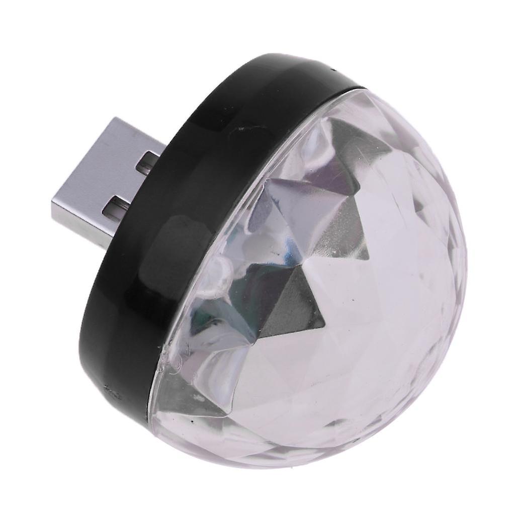 Mini boule lumineuse disco USB portable à LED, lampe décorative pour fête, DJ, scène, bar, rouge