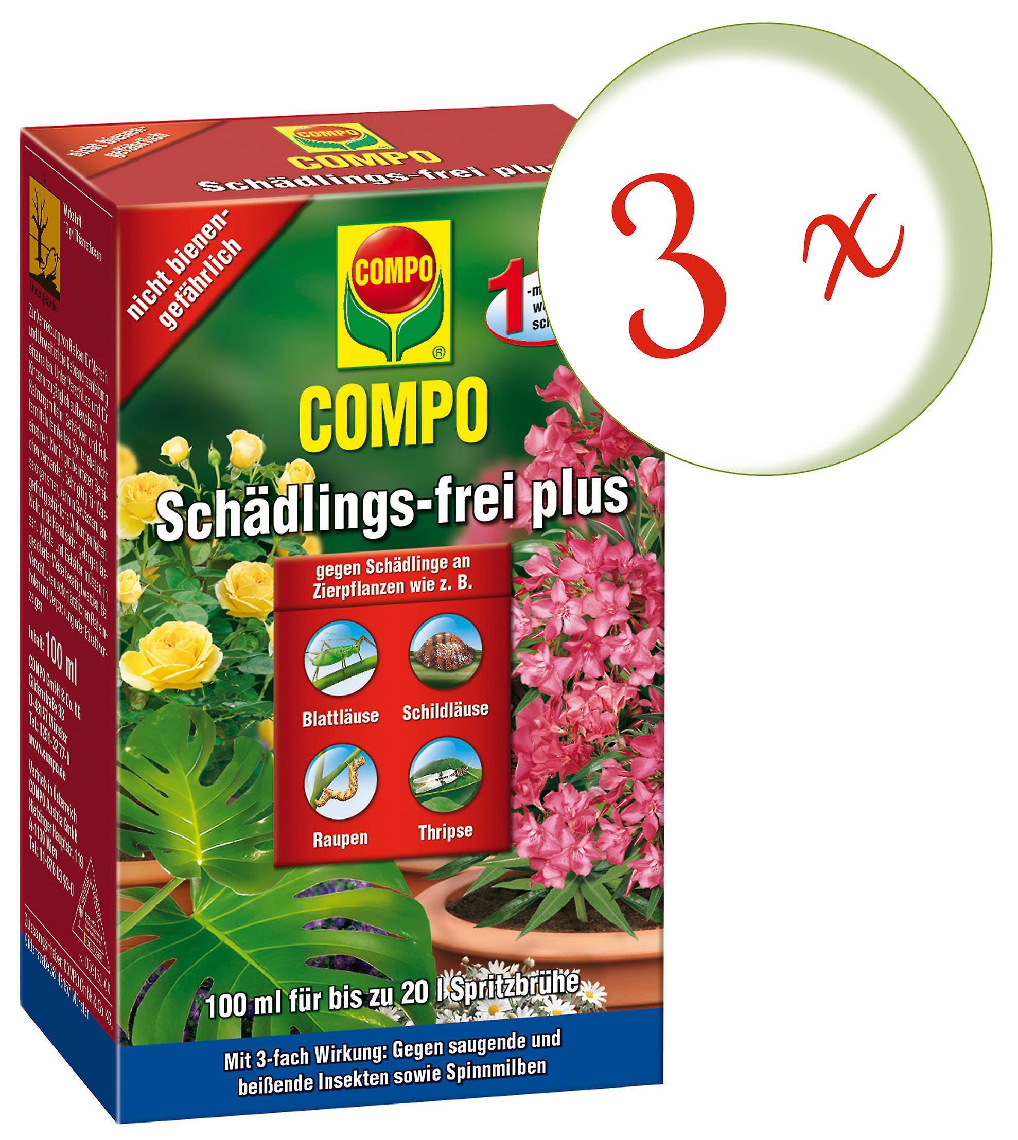 3 x COMPO fără dăunători plus, 100 ml