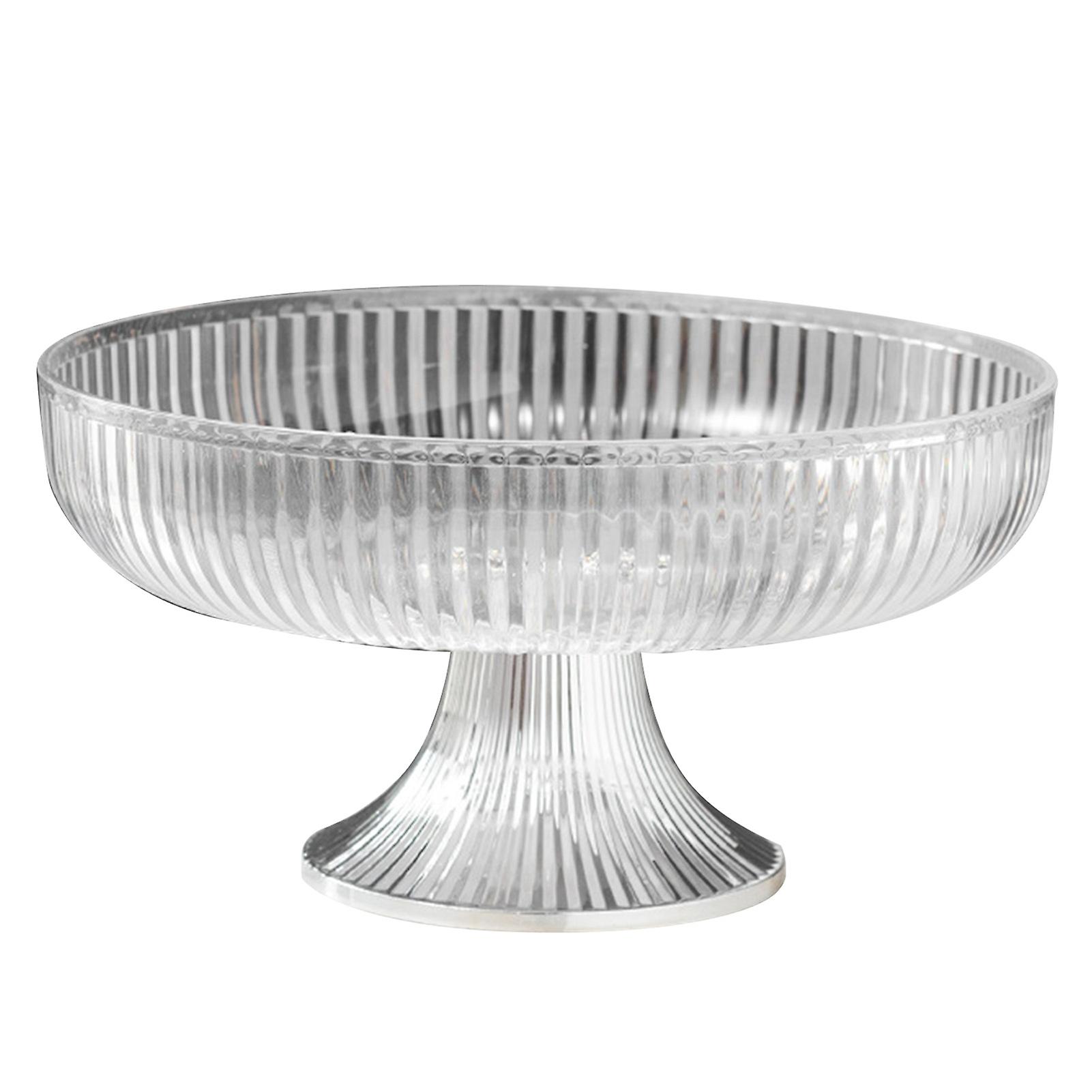 Fruit Plate Multifunctional Plastic Stylish Space Saving Decorative Snack Bowl for Candy Nuts