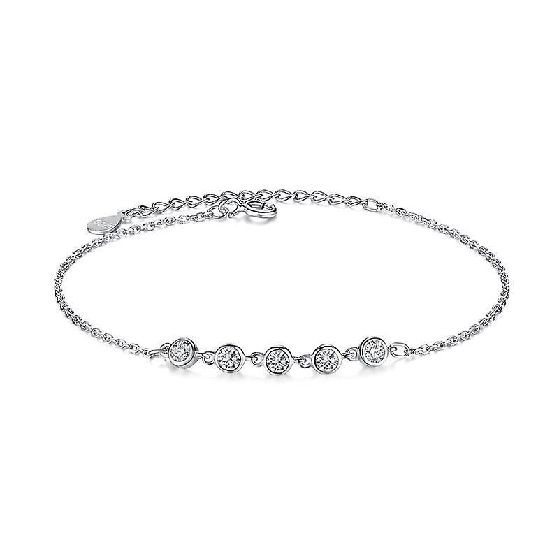 Bracelet Tassel Chain Jewelry Gift For Women Teen Girls Geometric Irregular S925 Sterling Silver Simple