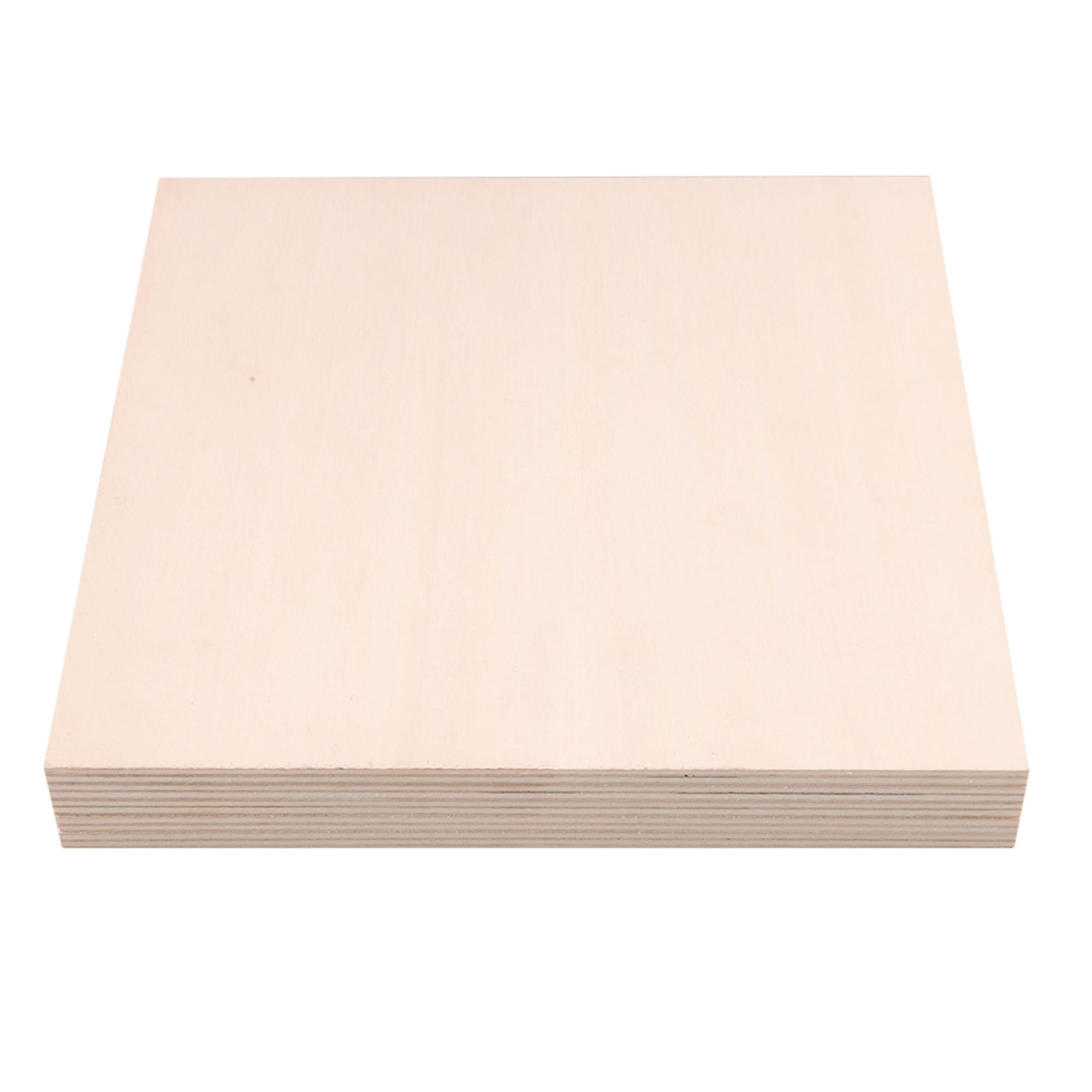 5pcs 20cm x 20cm Wood Sheets Craft Wooden Board 5mm Thick for DIY Making