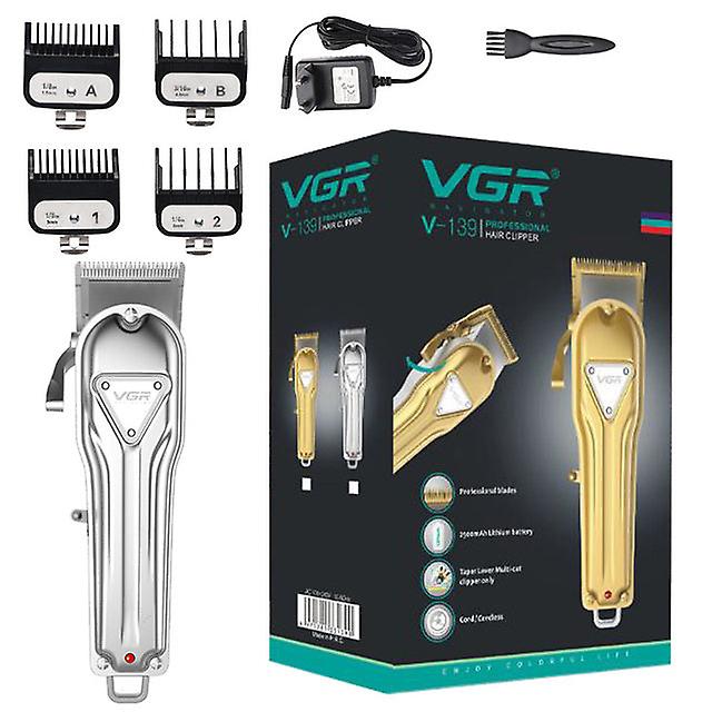 Barber Full Metal Professional Hair Clipper Rechargeable Hair Trimmer For Men Electric Hair Cutter Machine Lithium Battery