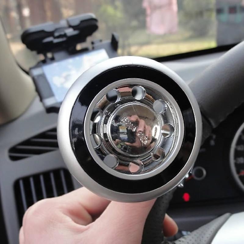 Vehicle Steering Knob, Universal Car Power Handle Spinner Steering Wheel Ball 360° Rotary Knob Acce