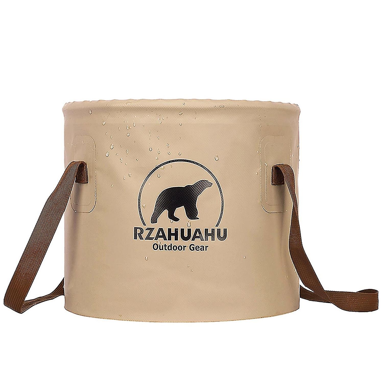 18L/25L Collapsible Bucket Outdoor Folding PVC Water Bucket Basin Water Container for Camping Hiki