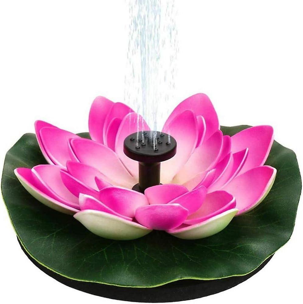 Decor Pond Water Lily / Lotus Moss Flower Solar Power Fountain Pump Floating Pond Feature Lotus Sola