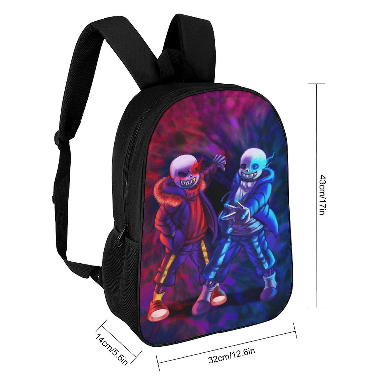FEIDIAO Undertale Bleistiftetui – Sans-Motiv, Blau, Leinwand, 20x9x6,5 Cm, Federmäppchen & Kosmetiktasche