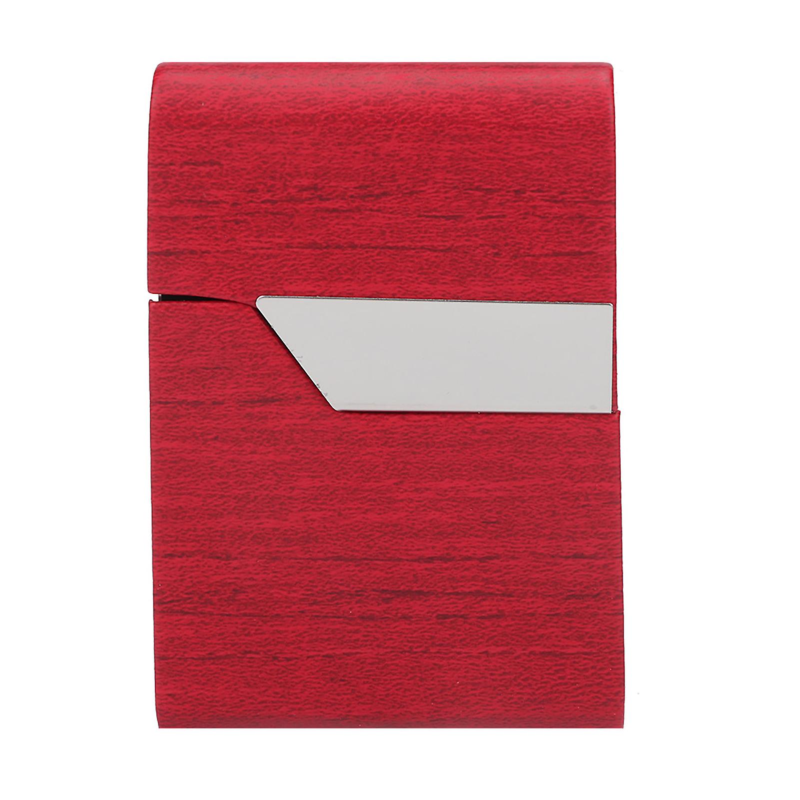 Slim Multifunctional Cigar Cigarette Storage Card Case Pocket Box Holds 7PCS Cigars(Red)