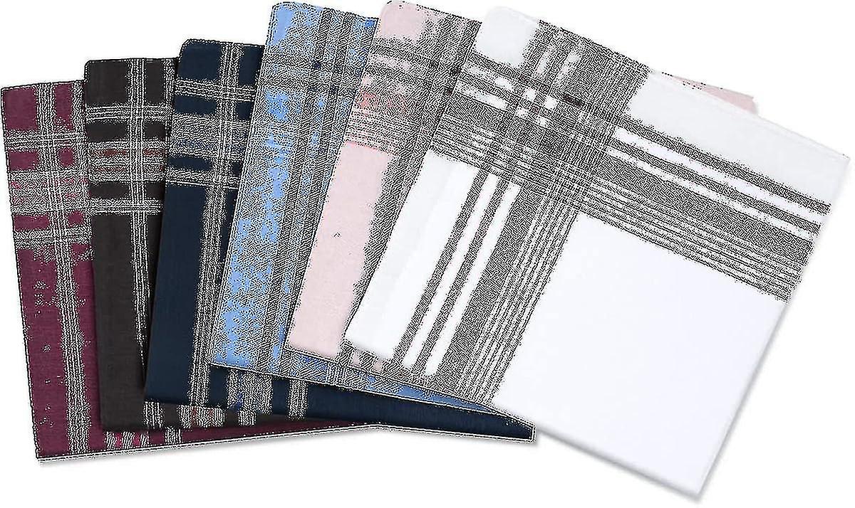 مناديل رجالية ، 12 عبوة هانكيز رجالي ، مناديل رجالية فاخرة قطن أبيض جيب مربع هكتار